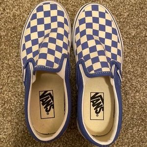 Blue/White Checkered Vans